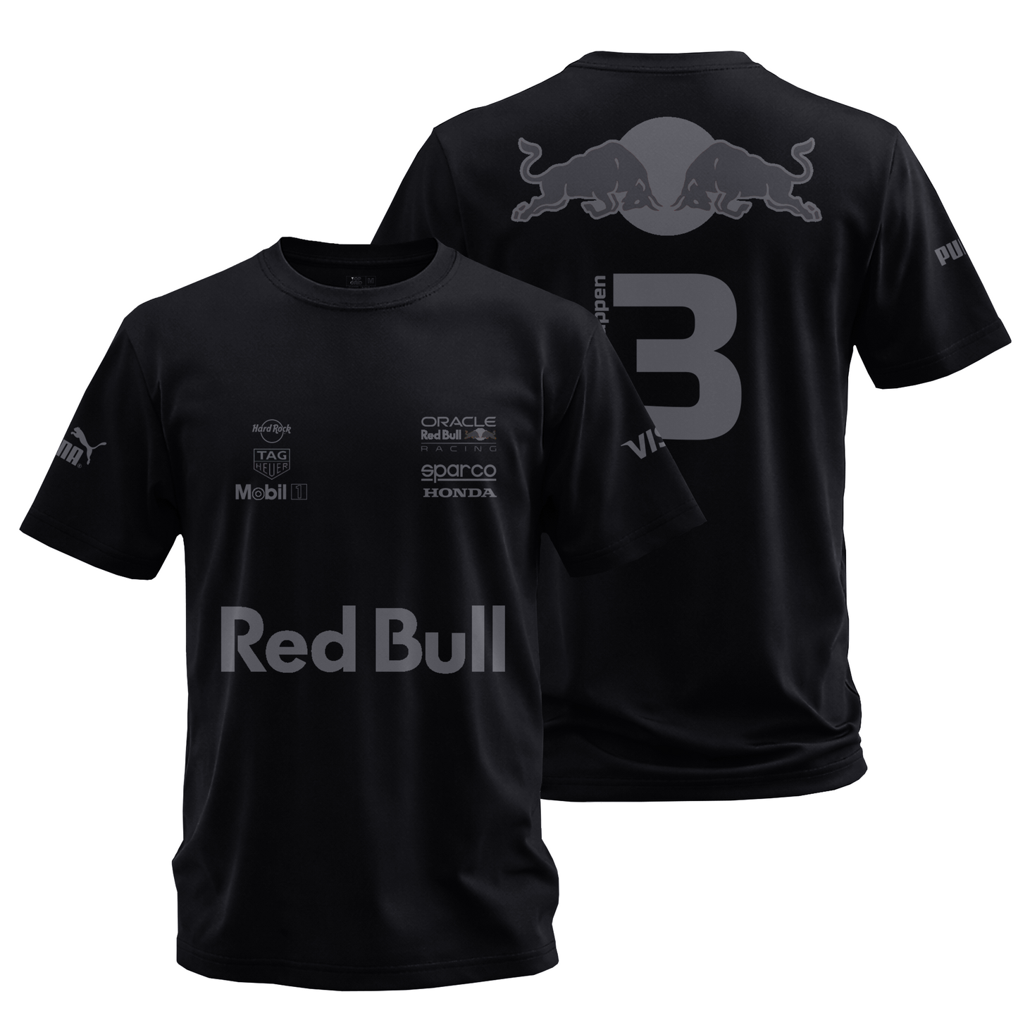 Camiseta 2026 Max Verstappen Red Bull ALL BLACK